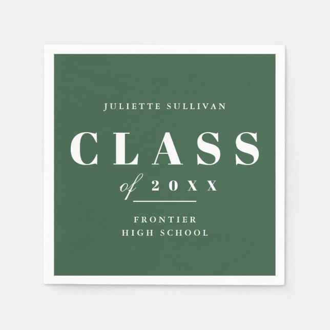 Minimale Graduierungspartei Serviette (Vorderseite)