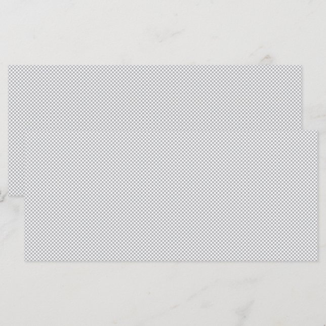 Minimale graue Punkte-Muster  Menükarte (Vorne/Hinten)