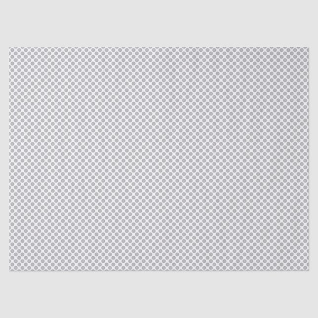 Minimale graue Punkte-Muster  Seidenpapier (Vorderseite)