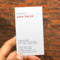 Minimale graue Zickzack Bookkeeper-Visitenkarte