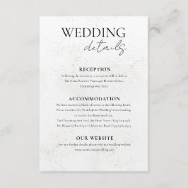 Minimale grüne Aquarellfarbe Details für Hochzeite Begleitkarte