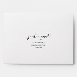 Minimale handgezeichnete skurrile Doodle-Hochzeit