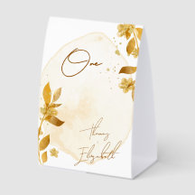 Minimale Herbst-Goldene Botanische Schrift Hochzei