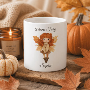 Minimale Herbstsaison - personalisierte Umarmung Kaffeetasse