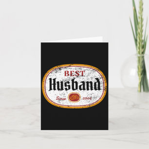 Minimale Herren Hochzeit Jubiläum Ehemann Seit Karte