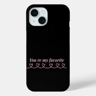 Minimale Herzpfeil-Valentins-T-Shirt Case-Mate iPhone Hülle