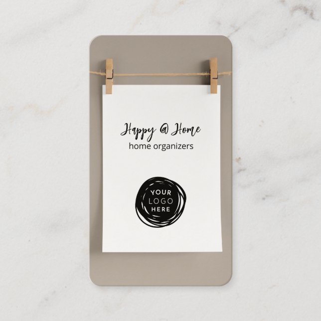 Minimale Hinzufügen Ihrer Logo-Organisation Visitenkarte (Vorderseite)