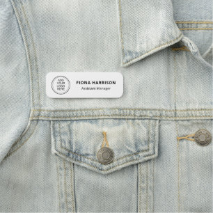 Minimale Hinzufügung Logo Mitarbeiter Namensschild