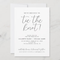 Minimale Hochzeit Krawatte Der Geist intim Einfach