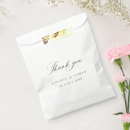 Minimale Hochzeit Vielen Dank für Leckerei Geschen Geschenktütchen