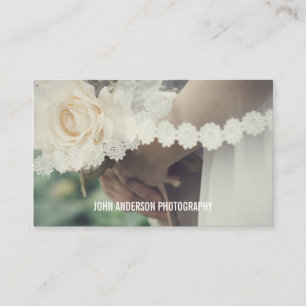 Minimale Hochzeitfotografie Visitenkarte