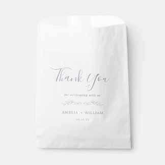 Minimale Hochzeitsgunst-Tasche mit Blatt-Monogramm Geschenktütchen