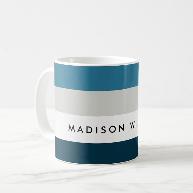 Minimale horizontale Tasse des Farbblockes (Vorderseite Links)