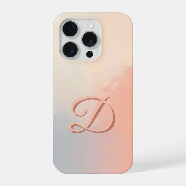 Minimale Hülle mit Buchstabe D für das Telefon – Ä iPhone Hülle (Rückseite)