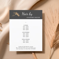 Minimale Imitate Gold Scissors Comb Fairstylist Me