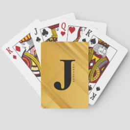 Minimale Initialbuchstaben-Namens-Typografie-Desig Spielkarten