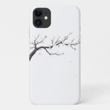 Minimale japanische Baumzweig-Phone/iPad-Hülle