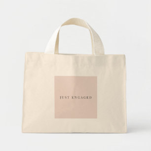 Minimale Just Engaged-Tasche Warmes Erröten Mini Stoffbeutel
