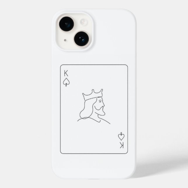 Minimale K Case-Mate iPhone Hülle (Rückseite)