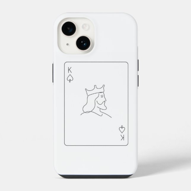 Minimale K iPhone Hülle (Rückseite)