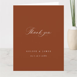 Minimale kalligraphische Hochzeit Geschenk Vielen Karte