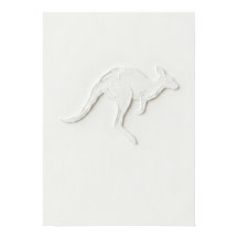 Minimale Kangaroo-Linienkunstposter