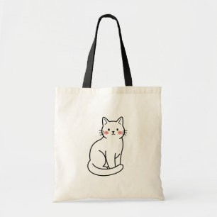 Minimale Katzen-Tasche – Süßes einfaches Katzen-De Tragetasche
