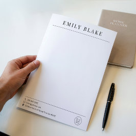 Minimale klassische Geschäftsdarstellung mit Logo Briefbogen