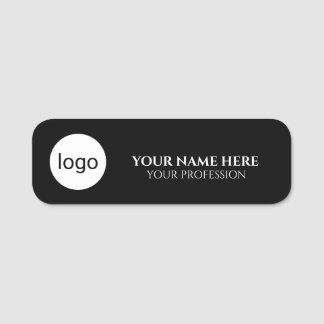 Minimale Kreis-Logo-Emblem benutzerdefinierter Log Namensschild