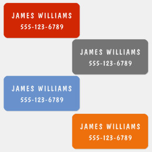 Minimale kundenspezifische moderne Personalisierte Etiketten