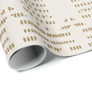 Minimale Küsten-Abstrakt Mudcloth Boho Rustikal Geschenkpapier