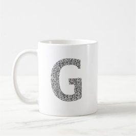 Minimale Letter G Kaffeetasse