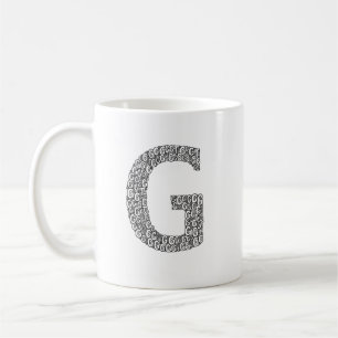 Minimale Letter G Kaffeetasse
