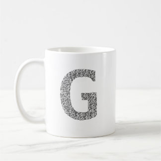 Minimale Letter G Kaffeetasse