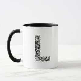 Minimale Letter L Kaffeetasse 