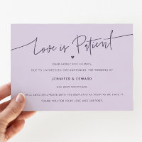 Minimale Liebe ist die Patient-Hochzeitsupdate Lil