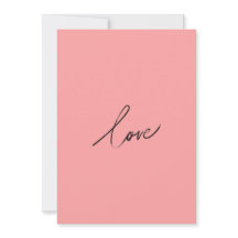 Minimale Liebesschrift — Moderne Rosa Scham