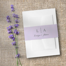 Minimale Lila Paare Einladungsbanderole