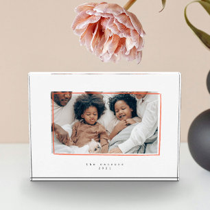 Minimale Linien kundenspezifisch Fotoblock