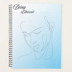Minimale Linienkunst Gesicht Planer