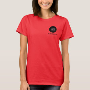 Minimale Logo-Text-Branding-Mitarbeiter-T-Shirt T-Shirt