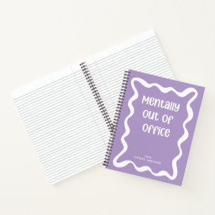 Minimale lustige Kollegenbesprechungen Büro Name J Notizbuch