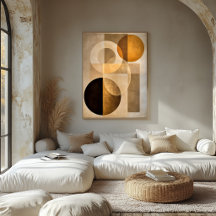Minimale Luxus-Art-Deco-Geometrie-Abstrakt-Beige