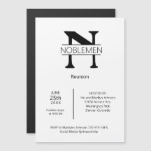 Minimale Magnetfamilie Wiedersehen Monogramm