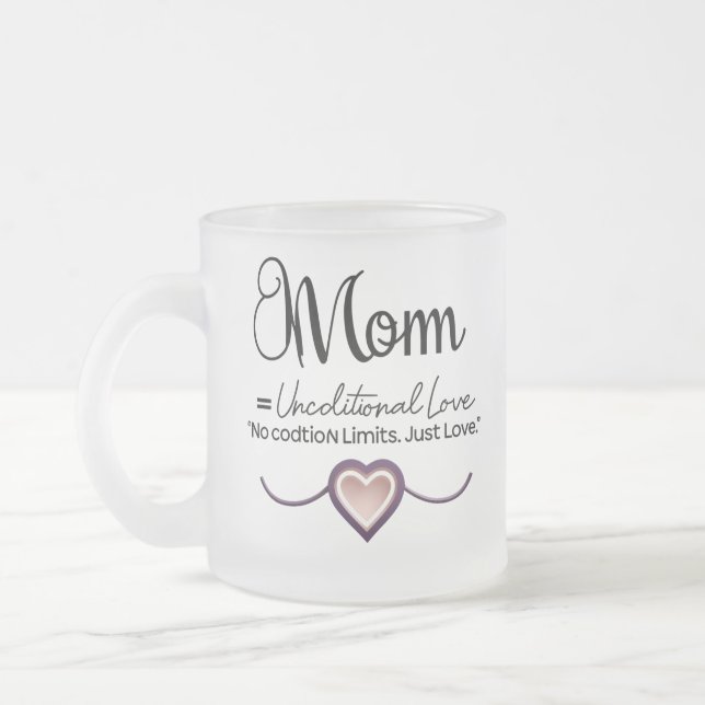 Minimale Mama Liebe Tasse - bedingungslose Liebe (Links)