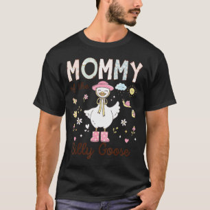 Minimale Mami Alberne Gans Erster Geburtstag T-Shirt