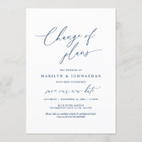 Minimale Marine, Änderung der Pläne, Hochzeit vers