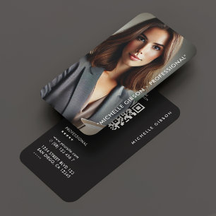 Minimale Marketing Beruflich Foto Visitenkarte Telefonnummerkarte