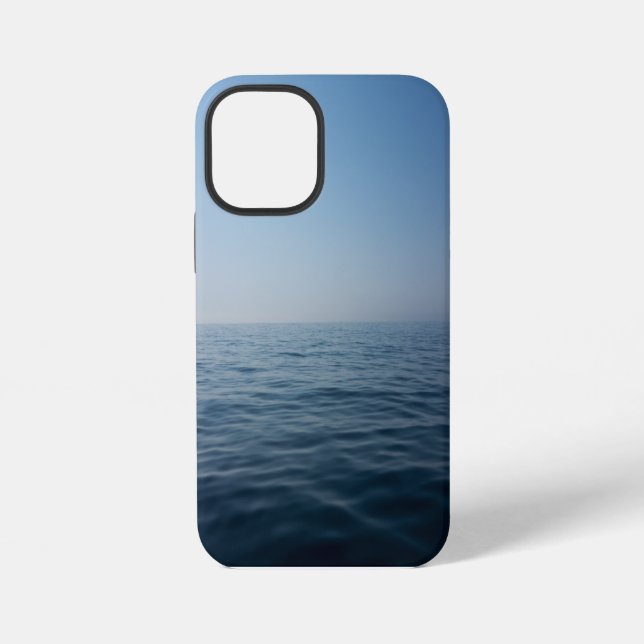Minimale Meerblick iPhone Hülle (Rückseite)