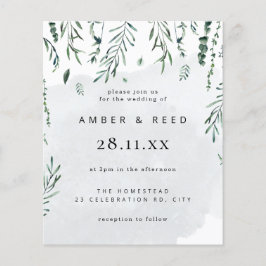 Minimale Mindestwasserfarbe bei Hochzeiten von Blä Flyer